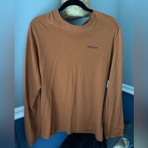 Marmot Men's Tan Long Sleeve Tee Small